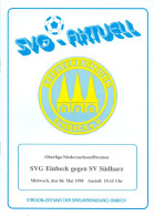 Fußball-Programm  PRG SVG Einbeck - SV Südharz Walkenried 6. 5. 1998 Im Harz Eintracht VfB Landkreis Northeim Football - Programma's