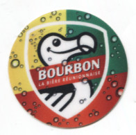 TRES RARE - La REUNION - Brasserie De Bourbon - Autocollant Rond - Polychrome - Sonstige & Ohne Zuordnung