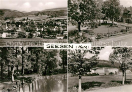 73169396 Seesen Harz Panorama Denkmal Partie Am Weiher Seesen Harz - Seesen