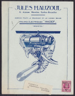 Carte-pub "Palans électriques Hadef" Affr. N° 273 PREO Houyoux 1929 Pour Verreries Et Gobleteries Nouvelles à MANAGE - Typo Precancels 1922-31 (Houyoux)