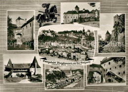 73168556 Burghausen Salzach Bergfried Hauptburg Burgsteig Georgstor Panorama Bur - Burghausen