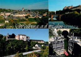 73168379 Weilburg Flussschiffstunnel Panorama Schloss Weilburg - Weilburg