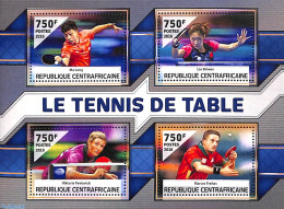 Central Africa 2016 Table Tennis 4v M/s, Mint NH, Sport - Table Tennis - Table Tennis
