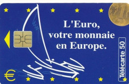 Télécarte France (05/97) L'Euro, Votre Monnaie En Europe (visuel, Puce, état, Unités, Etc Voir Scan) + Port - Ohne Zuordnung