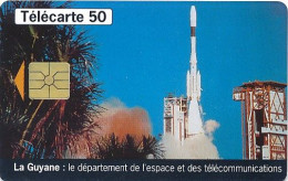 Télécarte France (02/96) Guyane Département Espace Et Télécoms (visuel, Puce, état, Unités, Etc Voir Scan) + Port - Unclassified