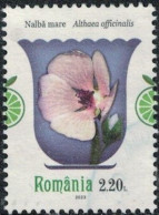 Roumanie 2023 Oblitéré Used Plantes Médicinales Althaea Officinalis Guimauve Officinale Y&T RO 6960 SU - Used Stamps