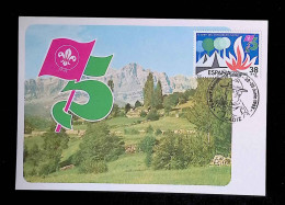 CL, Carte Maximum, Espagne, Cadiz, 22-25 Junio 1983, 75 E Aniversario Del Movimiento SCOUT - Maximum Kaarten