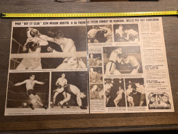 1949 B&C Boxe WILLIE PEP RAY FAMECHON Football Sete Lille - Verzamelingen