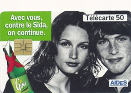 Télécarte France (06/96) AIDES Contre Le Sida (visuel, Puce, état, Unités, Etc Voir Scan) + Port - Non Classés