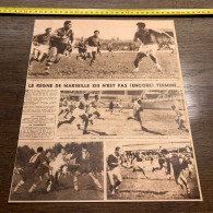 1949 B&C Rugby MARSEILLE XIII MARSEILLE LEZIGNAN CARCASSONNE CAVAILLON - Verzamelingen