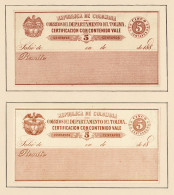 Columbia 1859-1908: Nearly Complete, Value Letter-insurance-stamps, O/* - Colombia