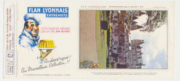 Buvard 23.1 X 10.4 FLAN LYONNAIS Série B N° 12 Châteaux De La Loire Château De Loches - Eglise Et "Logis Vieux" - Süssigkeiten & Kuchen