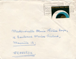 PAYS BAS SEUL SUR LETTRE POUR LA FRANCE 1963 - Storia Postale