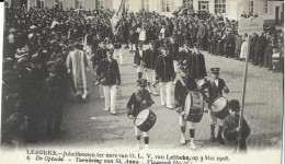 Lebbeke ; Jubelfeesten Ter Ere Van OLV Van Lebbeke Van 3 Mei 1908 , " De Optocht, Turnkring Van St Anna Vlaamsch Hoofg" - Lebbeke