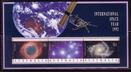 AUSTRALIEN BLOCK 14 POSTFRISCH(MINT) WELTRAUMFORSCHUNG - INTERNATIONAL SPACE YEAR 1992 - Oceanía