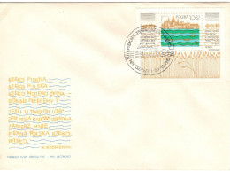 Poland 1981 Vistula River Project,First Day Cover - FDC