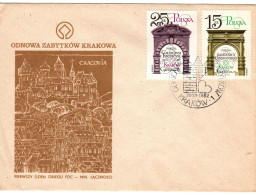 Poland 1982 Cracow Monuments First Day Cover - FDC