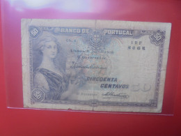 PORTUGAL 50 CENTAVOS 1918 Circuler (B.33) - Portogallo