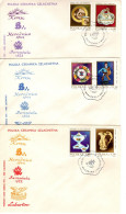 Poland 1982 Porcelain Set 3 First Day Cover - FDC