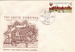 Poland 1983 750 Anniv. Of Torun  First Day Cover - FDC