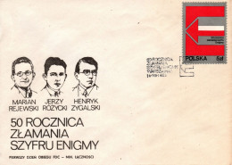 Poland 1983 Enigma Decoding Machine,First Day Cover - FDC