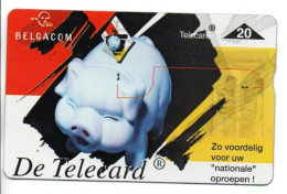 Cochon Pig Télécarte Prépayée Belgique Card  (G 1064) - Sonstige & Ohne Zuordnung