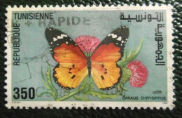 04 République Tunisienne Oblitéré Papillon - Vlinders