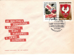 Poland 1983 People's Army 40th Anniversary,First Day Cover - FDC