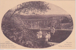 Delcampe - 22 - SAINT ST BRIEUC - VUE PRISE DU JARDON DU COLLEGE DE JEUNES  FILLES - LE VIADUC DE TOUPIN SUR LA VALLEE  GOUEDIC - Saint-Brieuc
