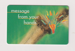 SOUTH AFRICA  -  Message From Your Hands Chip Phonecard - South Africa