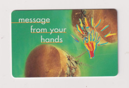 SOUTH AFRICA  -  Message From Your Hands Chip Phonecard - South Africa