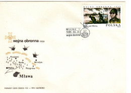 Poland 1985 WW II Battle Attack On Mlawa  First Day Cover - FDC