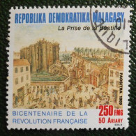 45 République Démocratique Malgache Malagasy Oblitéré Prise De La Bastille - French Revolution