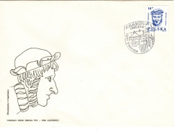 Poland 1985 Warrior's Head 10zl  Bright Ultra,  First Day Cover - FDC
