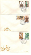 Poland 1986 Cyclists Association Centenary Set 3 First Day Cover - FDC