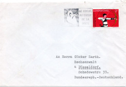 62992 - Luxemburg - 1977 - 3F Bogenschiessen-WM EF A Bf LUXEMBOURG - LE COEUR AU COEUR DE LA SANTE -> Westdeutschland - Maladies