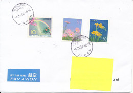 Japan Cover Sent To Denmark 6-9-2004 Topic Stamps - Cartas & Documentos