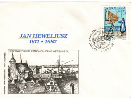 Poland 1987 Jan Heweliusz, First Day Cover - FDC