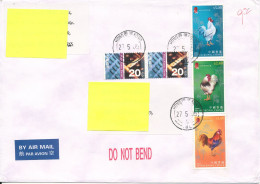 Hong Kong Cover Sent Air Mail To Denmark 27-5-2005 Topic Stamps - Brieven En Documenten