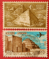 54 Egypte Lieux Touristiques Pyramides Survol Avion - Otros & Sin Clasificación