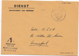 36161# LETTRE DIENST DEPARTEMENT VAN DEFENSIE 1 1068 COMMANDANT 41 VERK ESK Obl VELDPOST 49 1971 - Lettres & Documents