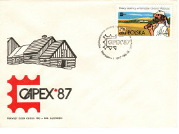 Poland 1987 Capex 87  First Day Cover - FDC