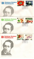 Poland 1987 HAFNIA  87 Andersen's Fairy Tales Set 3 First Day Covers - FDC