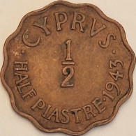 Cyprus - 1/2 Piastre 1943, KM# 22a (#3588) - Chypre