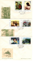 Poland 1987 Paintings Set 3 First Day Covers - FDC