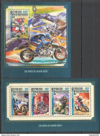 Ca105 2016 Central Africa Sport Moto Les Motos Du Monde Entier Kb+Bl Mnh - Motos