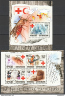 Ca026 2016 Central Africa Red Cross Combating Malaria Kb+Bl Mnh - Red Cross