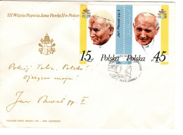 Poland 1987 State Visit Of Pope John Paul II First Day Cover - FDC