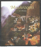 Pk259 Bhutan Flora Mushrooms 1Kb Mnh Stamps - Pilze