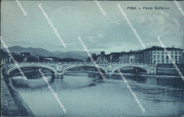 Cn433 Cartolina Pisa Citta' Ponte Solferino 1921 Toscana - Pisa